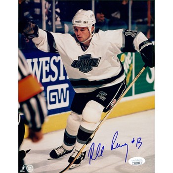 Robert Lang Los Angeles Kings Signed 8x10 Glossy Photo JSA Authenticated
