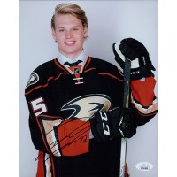 Jacob Larsson Anaheim Ducks Signed 8x10 Matte Photo JSA Authenticated