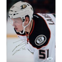 Jacob Larsson Anaheim Ducks Signed 8x10 Matte Photo JSA Authenticated