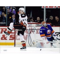 Hampus Lindholm Anaheim Ducks Signed 8x10 Matte Photo JSA Authenticated