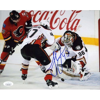 Hampus Lindholm Anaheim Ducks Signed 8x10 Matte Photo JSA Authenticated
