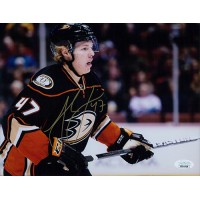 Hampus Lindholm Anaheim Ducks Signed 8x10 Matte Photo JSA Authenticated