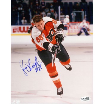 Eric Lindros Philadelphia Flyers Signed 8x10 Glossy Photo JSA Authenticated