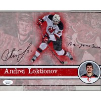 Andrei Loktionov New Jersey Devils Signed 8x10 Matte Photo JSA Authenticated