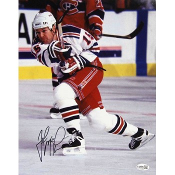 John MacLean New York Rangers Signed 11x14 Matte Photo JSA Authenticated