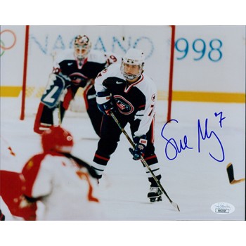 Sue Merz Team USA Hockey Signed 8x10 Glossy Photo JSA Authenticated