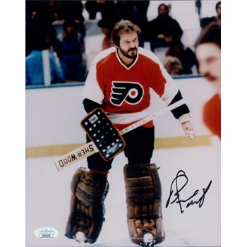 Bernie Parent Philadelphia Flyers Signed 8x10 Glossy Photo JSA Authenticated