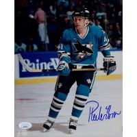 Tom Pederson San Jose Sharks Signed 8x10 Glossy Photo JSA Authenticated Ink Mark