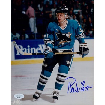 Tom Pederson San Jose Sharks Signed 8x10 Glossy Photo JSA Authenticated Ink Mark