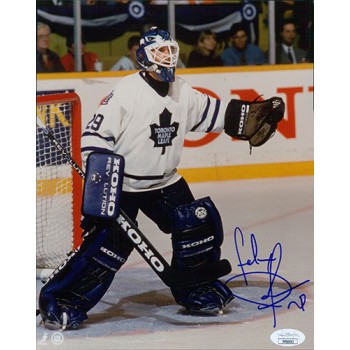 Felix Potvin Toronto Maple Leafs Signed 8x10 Matte Photo JSA Authenticated