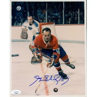 Henri Richard Montreal Canadiens Signed 8x10 Matte Photo JSA Authenticated