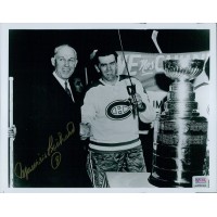 Maurice Richard Montreal Canadiens Signed 8x10 Glossy Photo PSA Authenticated