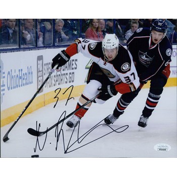 Nick Ritchie Anaheim Ducks Signed 8x10 Matte Photo JSA Authenticated