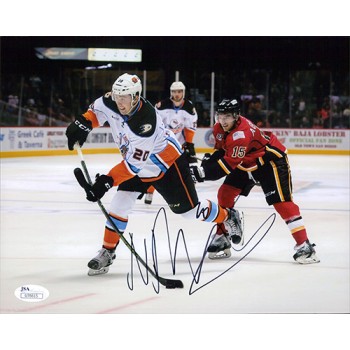 Nick Ritchie San Diego Gulls Signed 8x10 Matte Photo JSA Authenticated