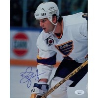 Brendan Shanahan St. Louis Blues Signed 8x10 Cardstock Photo JSA Authenticated