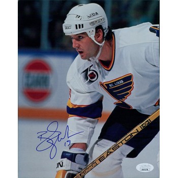 Brendan Shanahan St. Louis Blues Signed 8x10 Cardstock Photo JSA Authenticated