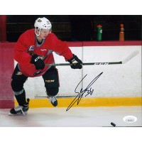 Sam Steel Anaheim Ducks Signed 8x10 Matte Photo JSA Authenticated