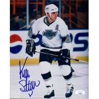 Kevin Stevens Los Angeles Kings Signed 8x10 Glossy Photo JSA Authenticated