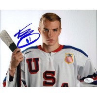 Troy Terry Anaheim Ducks Signed 8x10 Matte Photo JSA Authenticated
