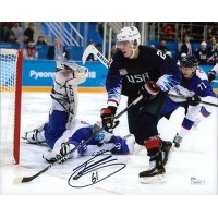 Troy Terry Anaheim Ducks Signed 8x10 Matte Photo JSA Authenticated