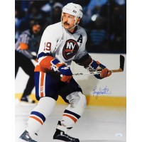 Bryan Trottier New York Islanders Signed 16x20 Glossy Photo JSA Authenticated