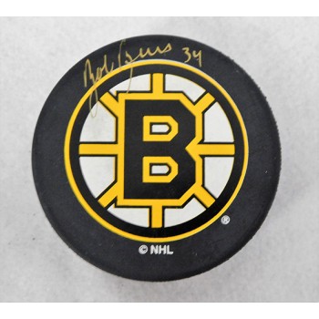 Bob Beers Boston Bruins Signed Hockey Puck JSA Authenticated