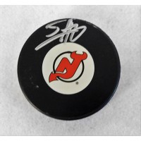 Steve Bernier New Jersey Devils Signed Hockey Puck JSA Authenticated