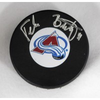 Peter Budaj Colorado Avalanche Signed Hockey Puck JSA Authenticated