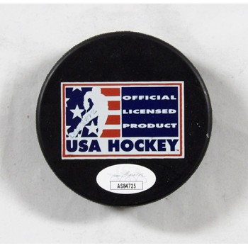 Chris Chelios Signed USA Hockey Puck JSA Authenticated