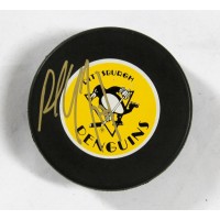 Paul Coffey Pittsburgh Penguins Signed NHL Hockey Puck JSA Authenticated