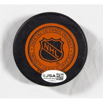 Russ Courtnall Signed Dallas Stars Hockey Puck JSA Authenticated