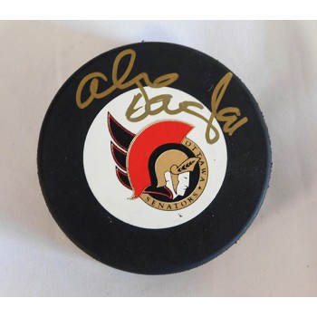 Alexandre Daigle Ottawa Senators Signed Hockey Puck JSA Authenticated