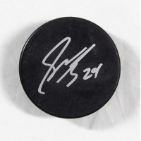 Simon Despres Signed Blank Hockey Puck JSA Authenticated