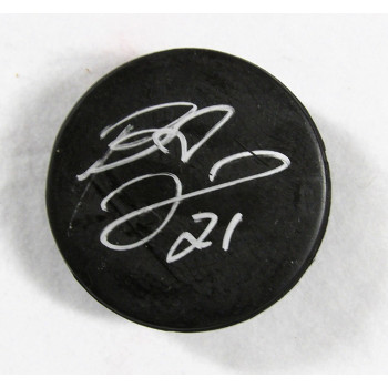Boyd Devereaux Signed Blank Hockey Puck JSA Authenticated