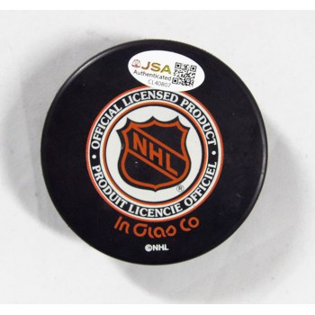 Karl Dykhuis Montreal Canadiens Signed Hockey Puck JSA Authenticated