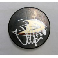 Viktor Fasth Anaheim Ducks Signed Hockey Puck JSA Authenticated