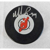 Mark Fayne New Jersey Devils Signed Hockey Puck JSA Authenticated