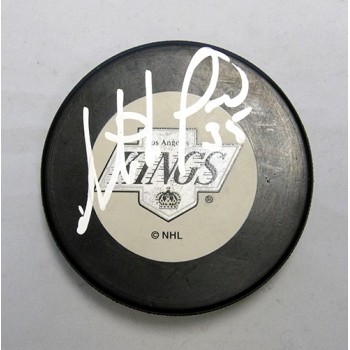 Stephane Fiset Los Angeles Kings Signed Hockey Puck JSA Authenticated