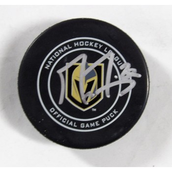 Marc Andre Fleury Vegas Golden Knights Signed NHL Hockey Puck JSA Authenticated