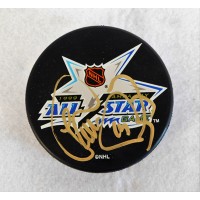 Theoren Fleury Signed 1999 All Star Game Hockey Puck JSA Authenticated
