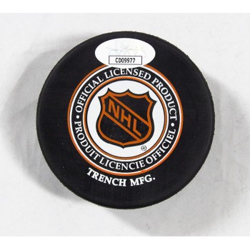 Glenn Hall Chicago Blackhawks Signed NHL Hockey Puck JSA Authenticated Off Qlty