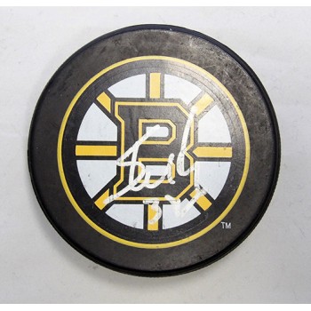 Shane Hnidy Boston Bruins Signed Hockey Puck JSA Authenticated