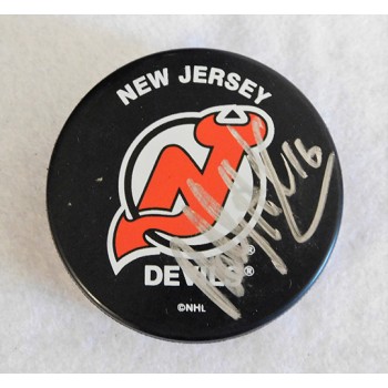 Bobby Holik New Jersey Devils Signed Hockey Puck JSA Authenticated
