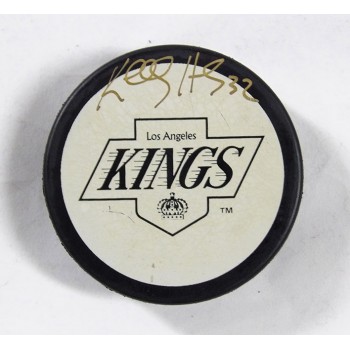 Kelly Hrudey Los Angeles Kings Signed NHL Hockey Puck JSA Authenticated
