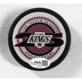 Kelly Hrudey Los Angeles Kings Signed NHL Hockey Puck JSA Authenticated