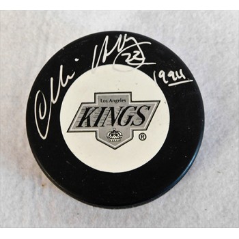 Charlie Huddy Los Angeles Kings Signed Hockey Puck JSA Authenticated