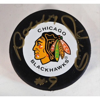 Bobby Hull Chicago Blackhawks Signed Official NHL Hockey Puck JSA Authenticated