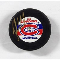 John LeClair Montreal Canadiens Signed Hockey Puck JSA Authenticated