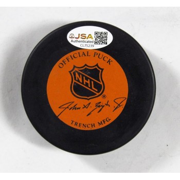Mario Lemieux Pittsburgh Penguins Signed NHL Hockey Puck JSA Authenticated