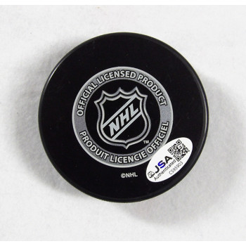 Mike Modano Minnesota North Stars Signed Hockey Puck JSA Authenticated